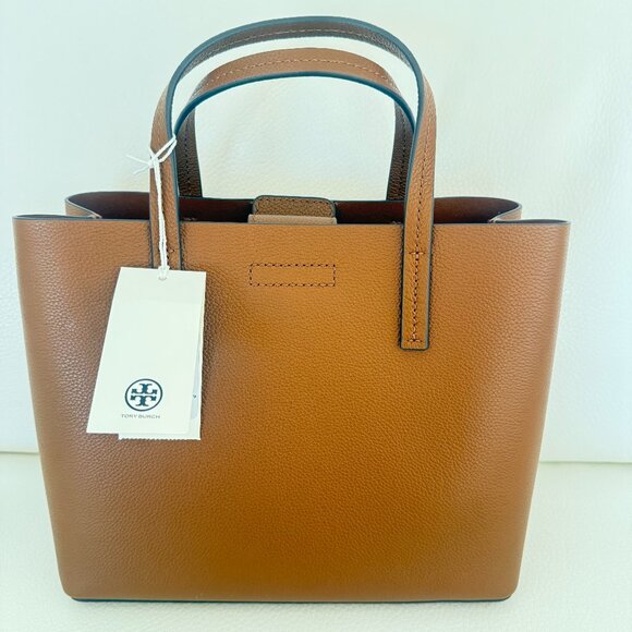 NWT TORY BURCH CROSSBODY SMALL TOTE SATCHEL CORTADO LEATHER - Picture 3 of 7